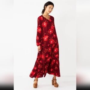 Sonoma Floral Maxi Dress. Size Large.
